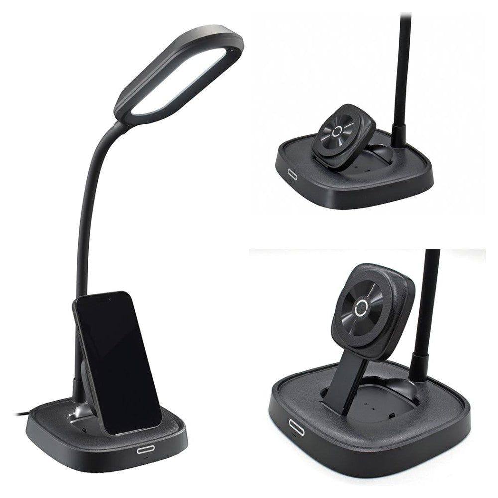 Ohm Electric LED Desk Light with Wireless Charging