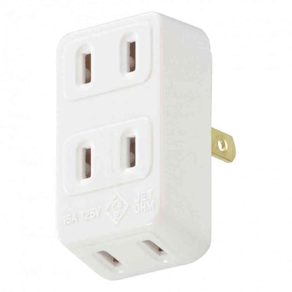 Ohm Electric 3-Outlet L-Type Tap HS-HL3/W