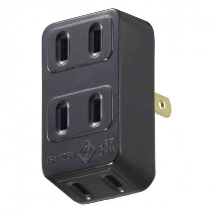 Ohm Electric 3 Outlet L-Type Tap HS-HL3/K