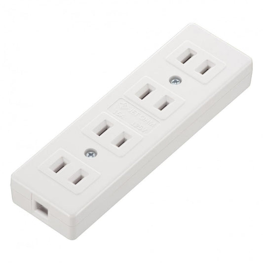 Ohm Electric L-Type 4-Socket Table Tap