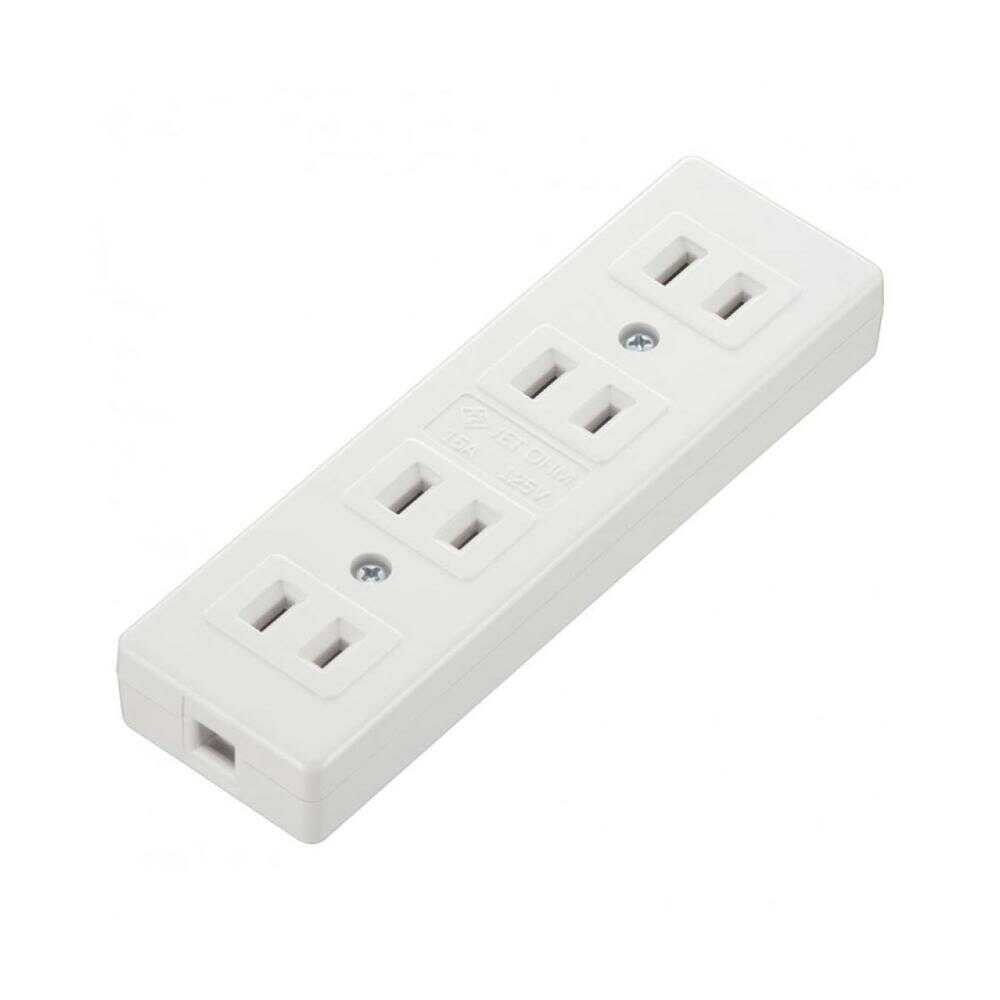 Ohm Electric L-Type 4-Socket Table Tap