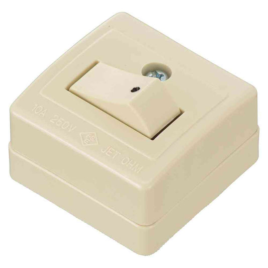 Ohm Electric Square Toggle Switch Single Pole 06-5390