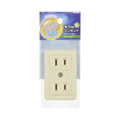 Ohm Electric Square Double Outlet