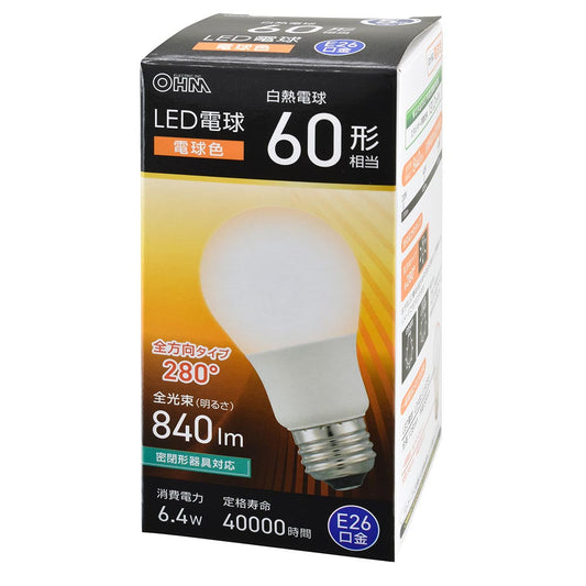 Ohm Electric LED Bulb E26 Equivalent to 60W Warm White (1 unit)