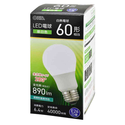 Ohm Electric LED Bulb E26 60W Equivalent Daylight White