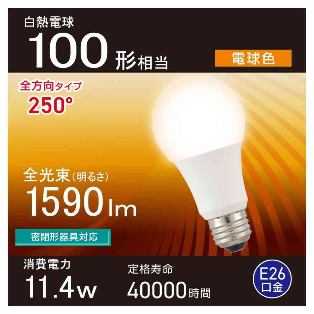 Ohm Electric LED Bulb E26 100W Equivalent Warm White