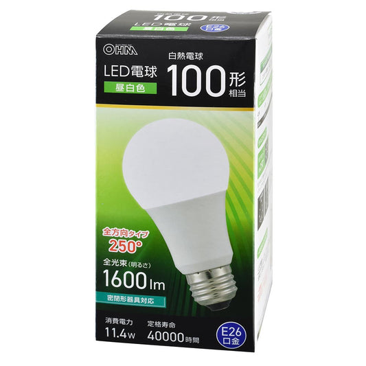 Ohm Electric LED Bulb E26 Equivalent to 100W Daylight (1 unit)