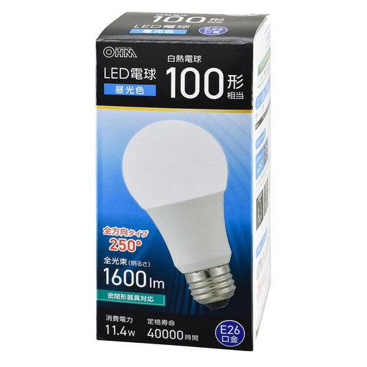 Ohm Electric LED Bulb E26 Equivalent to 100W Daylight (1 unit)