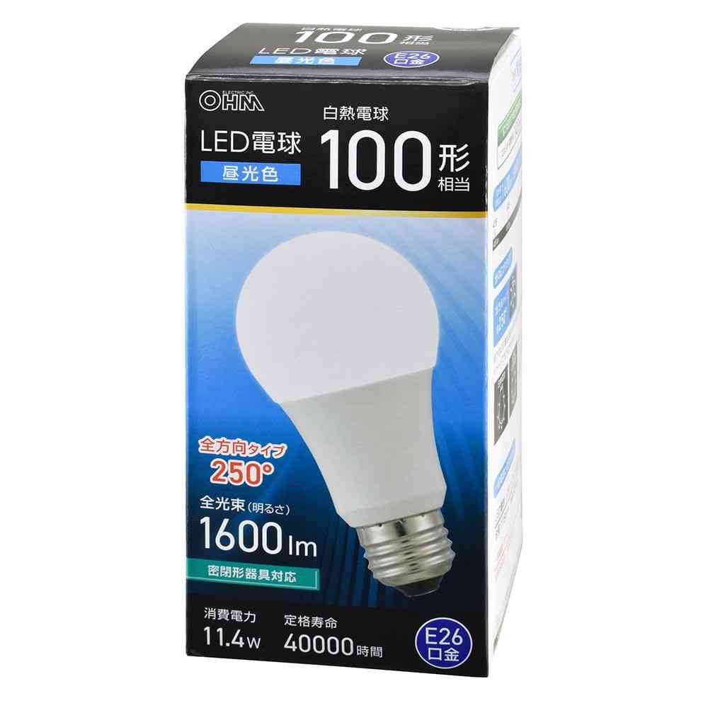 Ohm Electric LED Bulb E26 Equivalent to 100W Daylight (1 unit)
