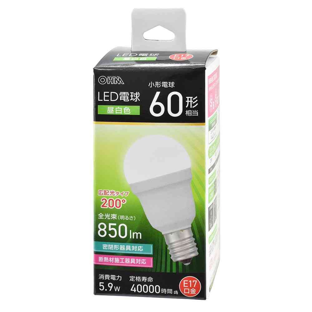 Ohm Electric LED Bulb Small Size Equivalent to 60W Daylight (1 unit)