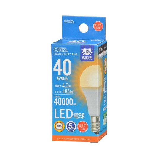 Ohm Electric LED Bulb Small E17 Equivalent to 40W 1-Pack