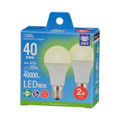 Ohm Electric LED Bulb Small E17 Equivalent to 40W 2-Pack