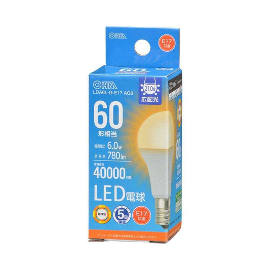 Ohm Electric LED Bulb Small E17 Equivalent to 60W 1-Pack
