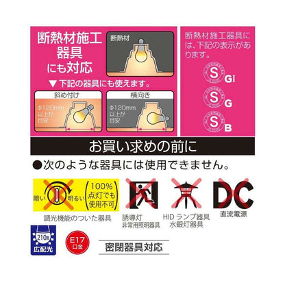 Ohm Electric LED Bulb Small E17 Equivalent to 60W 1-Pack