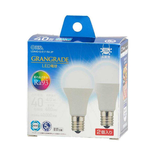 Ohm Electric LED Bulb Small E17 Equivalent to 40W 2-Pack