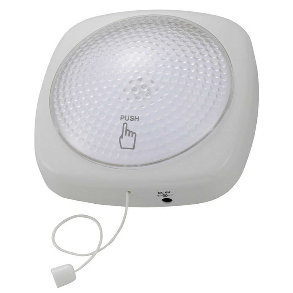 Ohm Electric LED Large Push Light White LED
