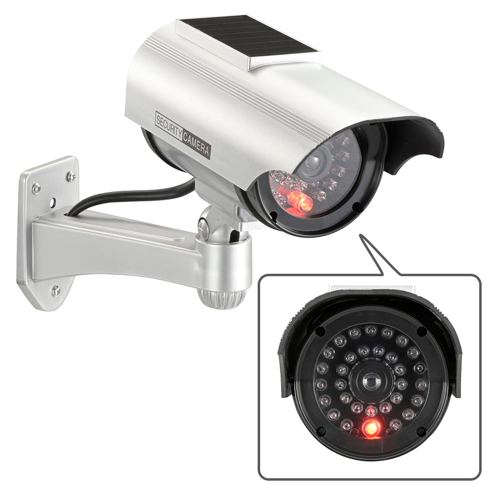 Ohm Electric Dummy Camera Solar-Powered Outdoor Type