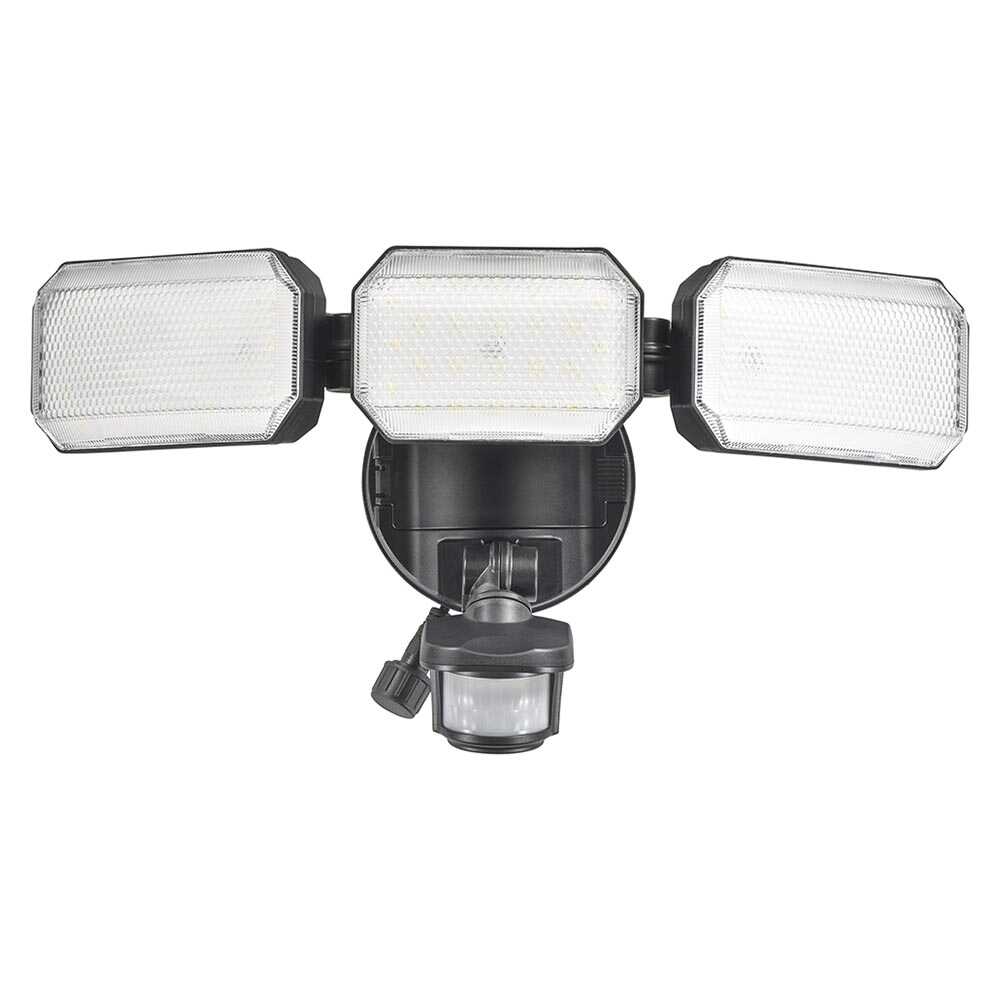 Ohm Electric Monban Security Sensor Light 3 Bulb Lithium Rechargeable