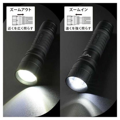 Ohm Electric LED Zoom Light Rubber Grip ECLAT 290 Lumens