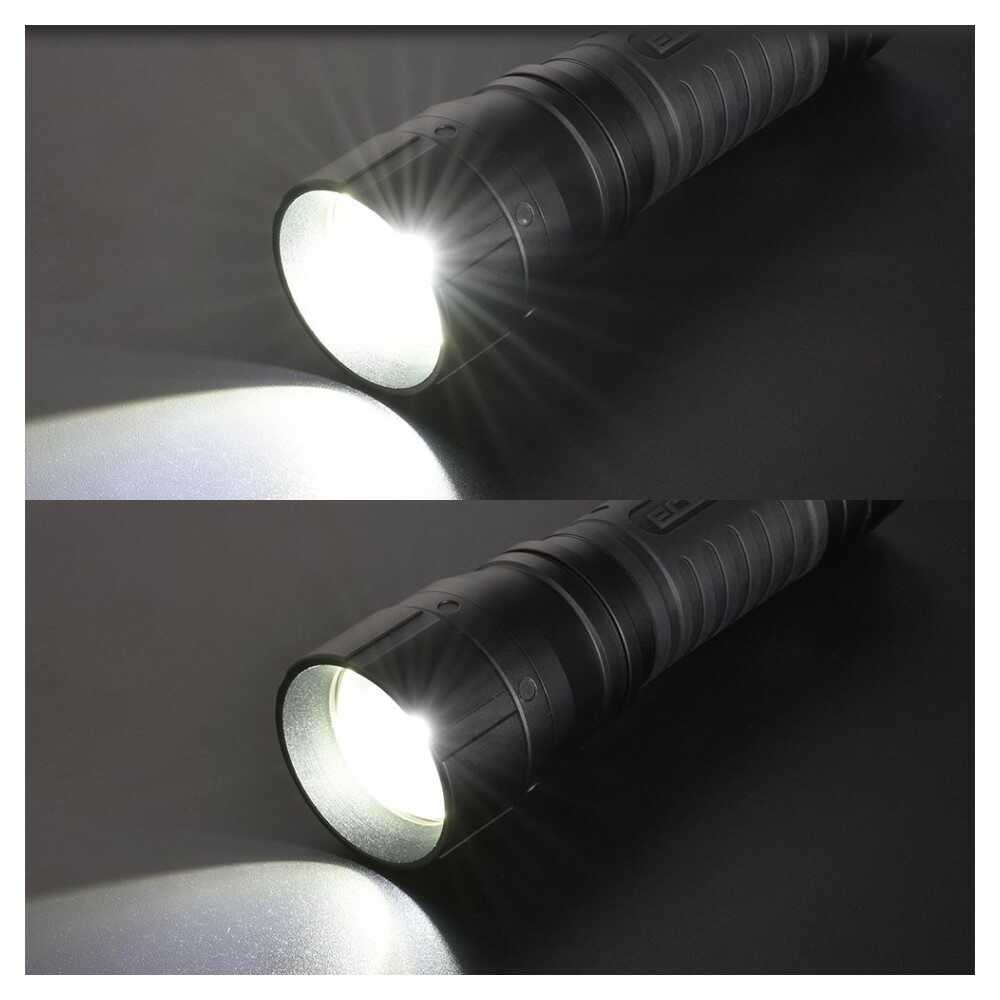 Ohm Electric LED Zoom Light Rubber Grip ECLAT 530 Lumens