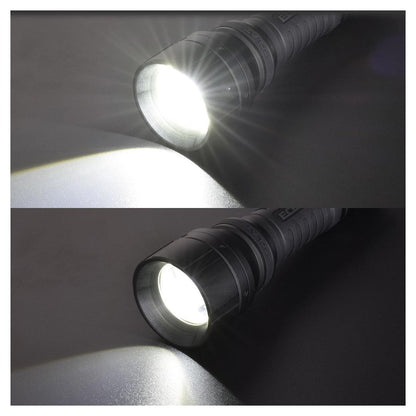 Ohm Electric LED Zoom Light with Rubber Grip USB Rechargeable 900 Lumens (1 Unit)