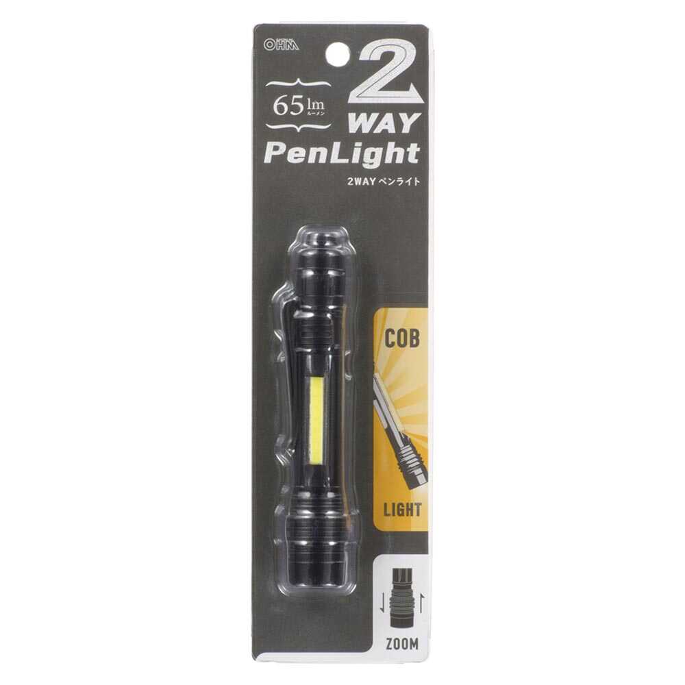Ohm Electric 2WAY Pen Light 65 Lumens LHA-PZ07A7