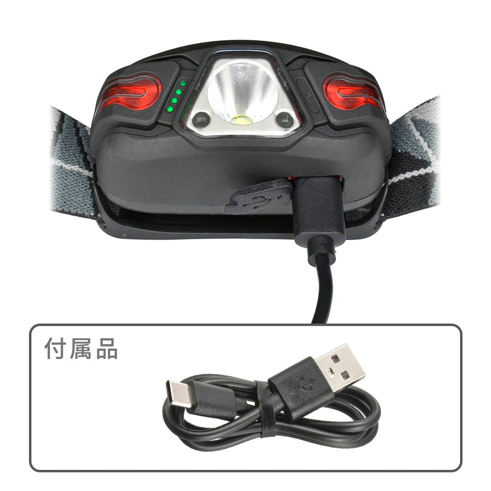 Ohm Electric Rechargeable LED Headlamp with Motion Sensor 350 Lumens