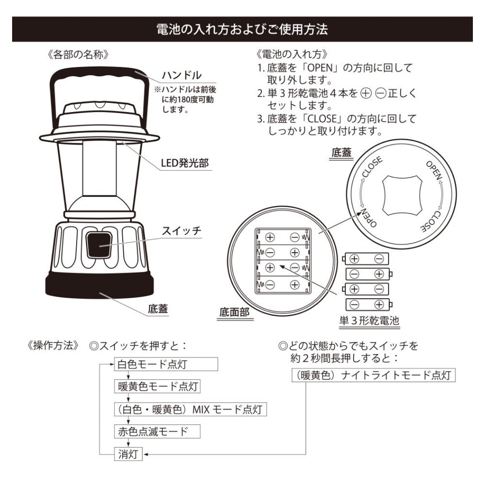 Ohm Electric LED Lantern 400 Lumens