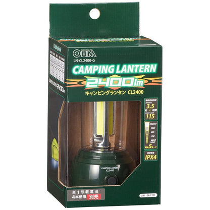 Ohm Electric LED Camping Lantern LN-CL2400-G