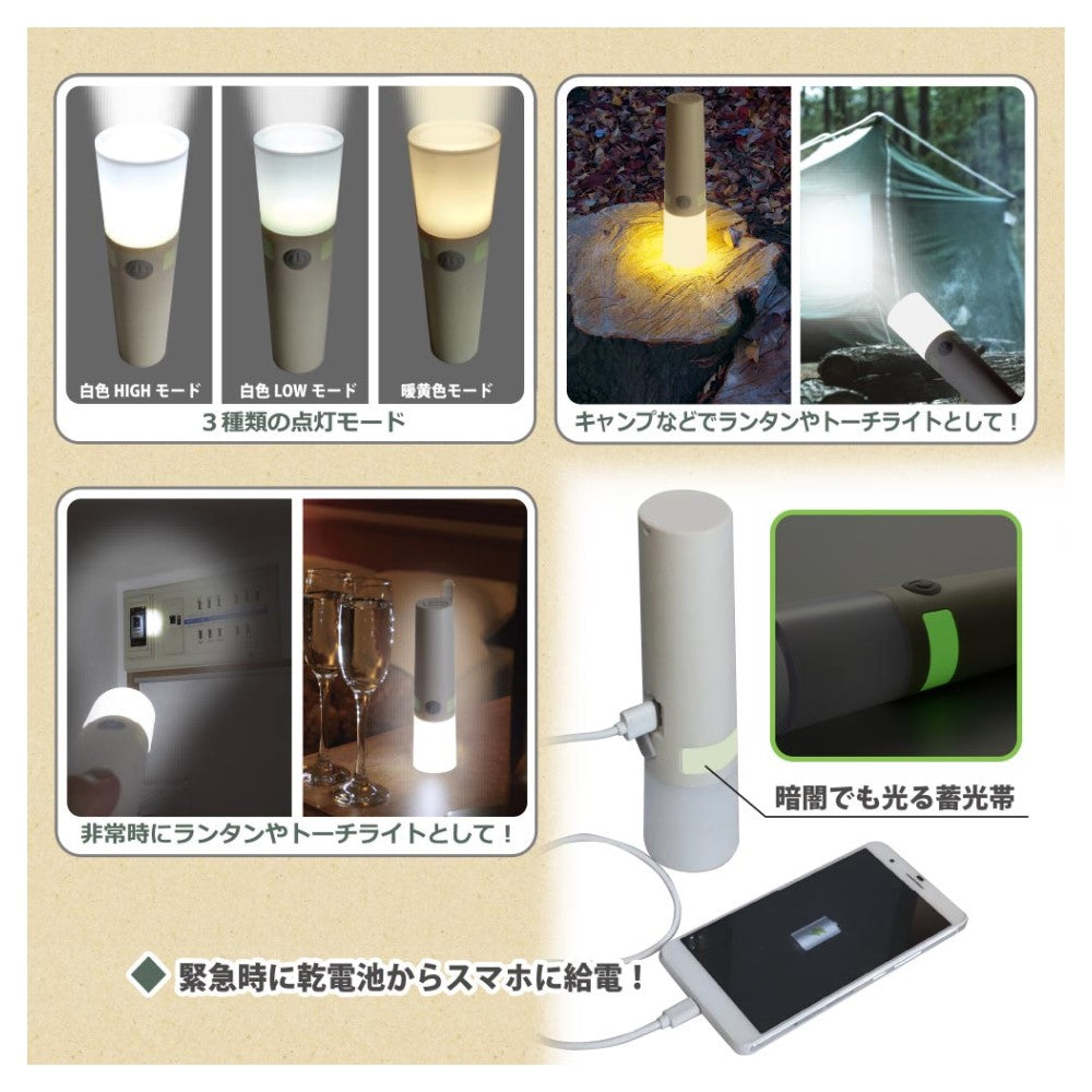 Ohm Electric LED Torch Light & Lantern 300 Lumens (1 Unit)