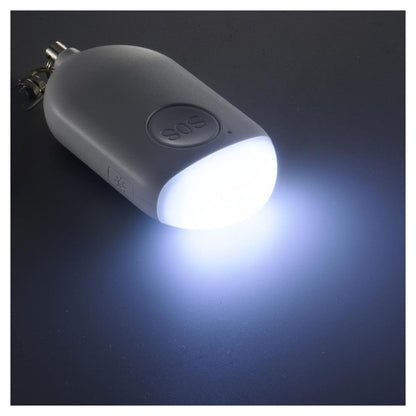 Ohm Electric LED Mini Light with Security Alarm Rechargeable