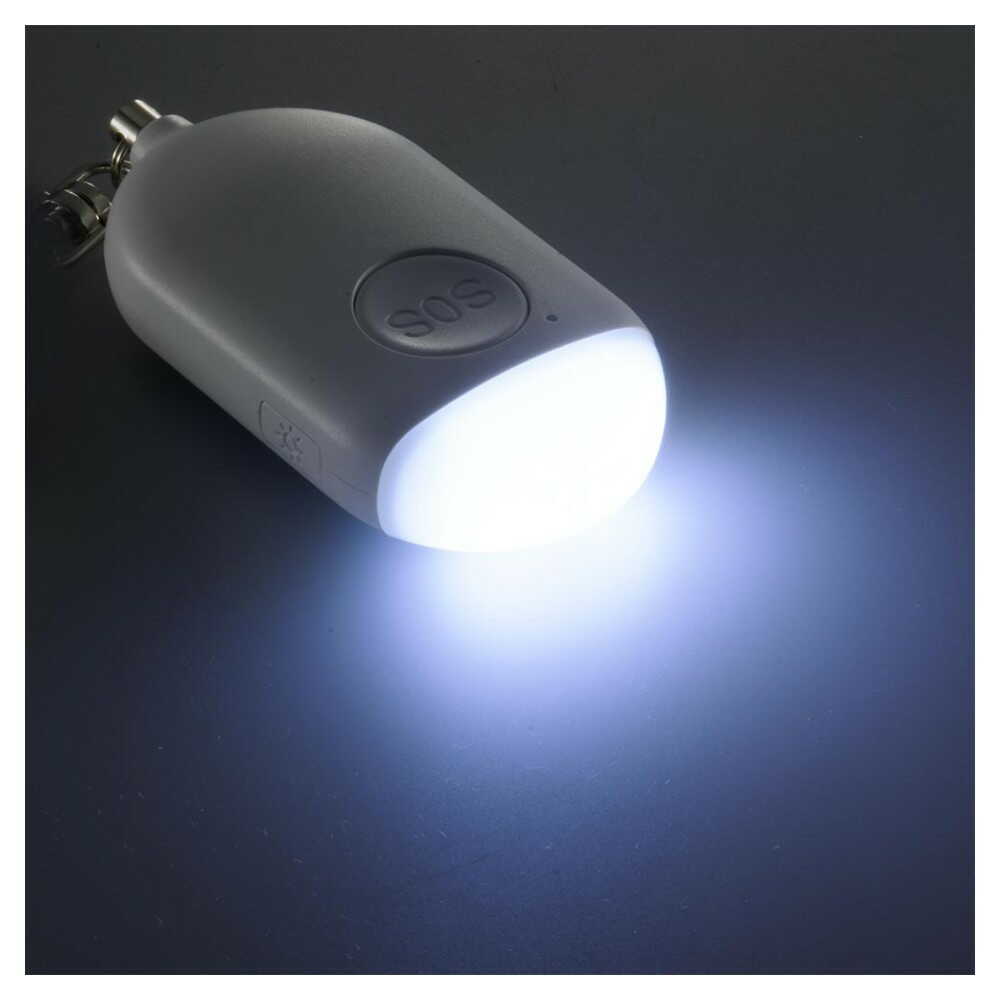 Ohm Electric LED Mini Light with Security Alarm Rechargeable