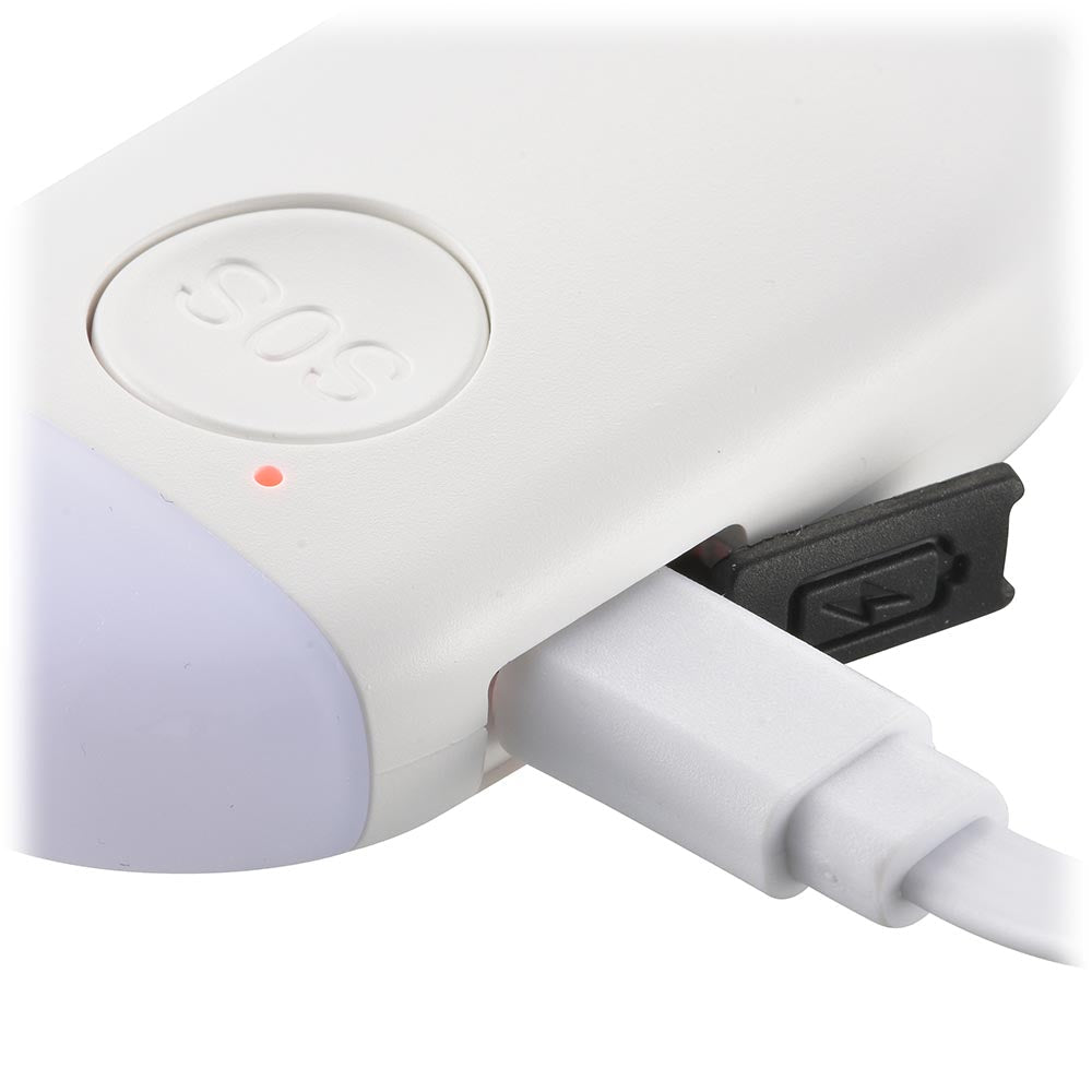 Ohm Electric LED Mini Light with Security Alarm Rechargeable