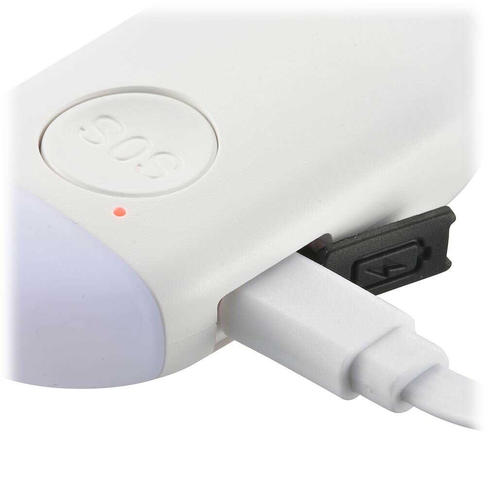 Ohm Electric LED Mini Light with Security Alarm Rechargeable