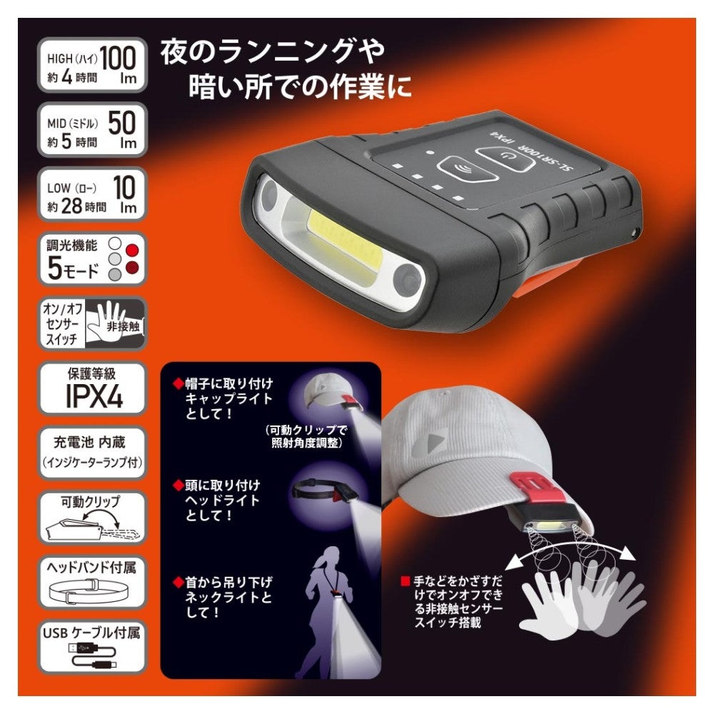Ohm Electric USB Rechargeable LED Cap Light