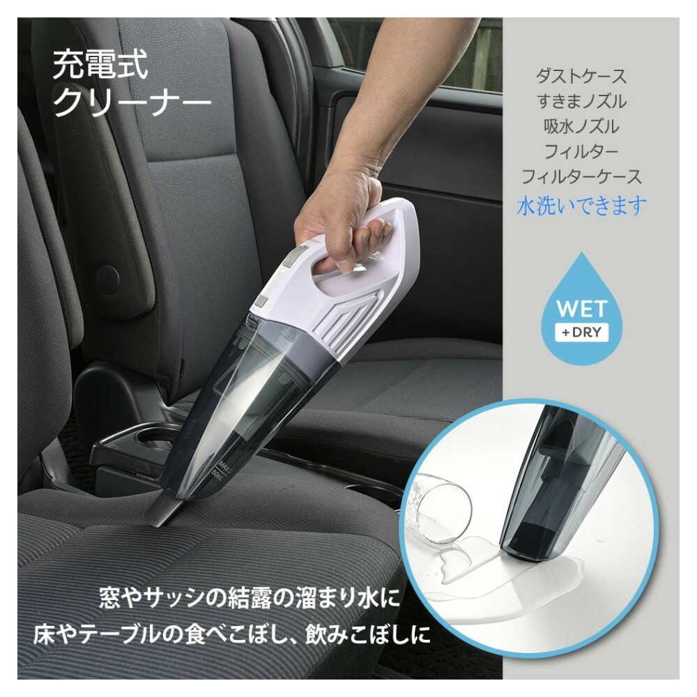 Ohm Electric Rechargeable Handheld Cleaner WET + DRY