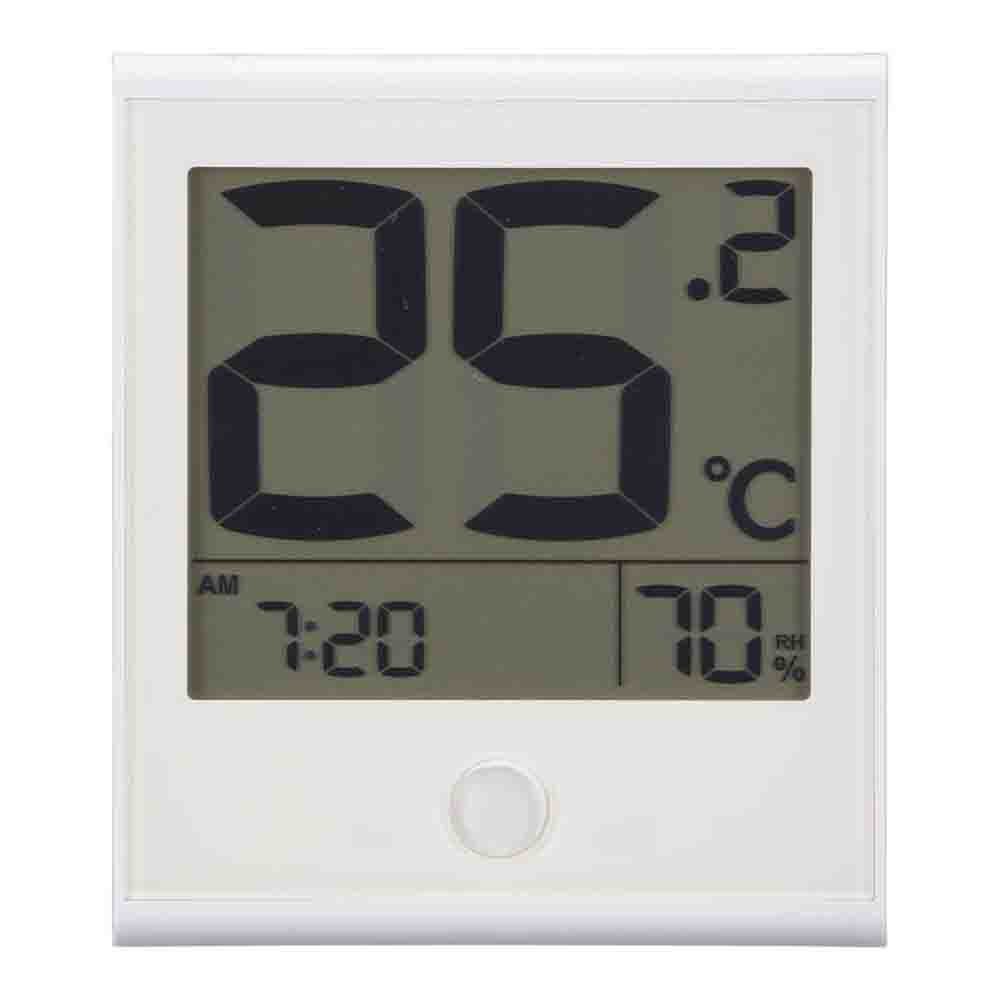 Ohm Electric Easy-to-Read Thermo-Hygrometer with Comfort Display & Clock