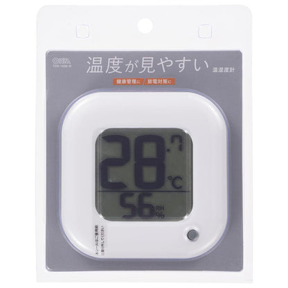 Ohm Electric Easy-to-Read Temperature and Humidity Meter