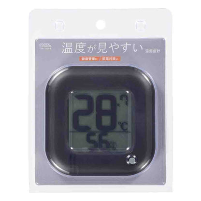 Ohm Electric Easy-to-Read Thermo-Hygrometer
