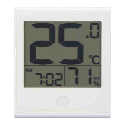 Ohm Electric Easy-to-Read Thermo-Hygrometer with Clock Function
