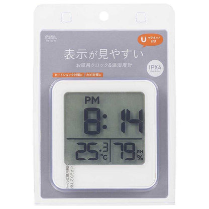 Ohm Electric Bath Clock & Hygrometer
