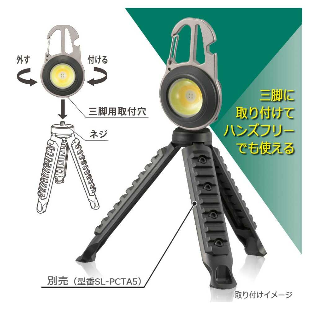 Ohm Electric Compact Tool Light Round 910 Lumens
