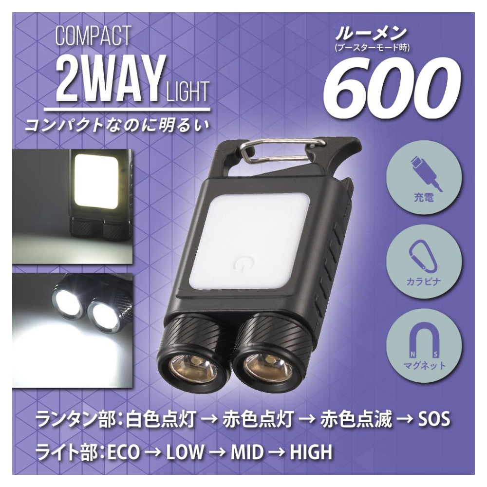 Ohm Electric Compact 2WAY 600 Lumens