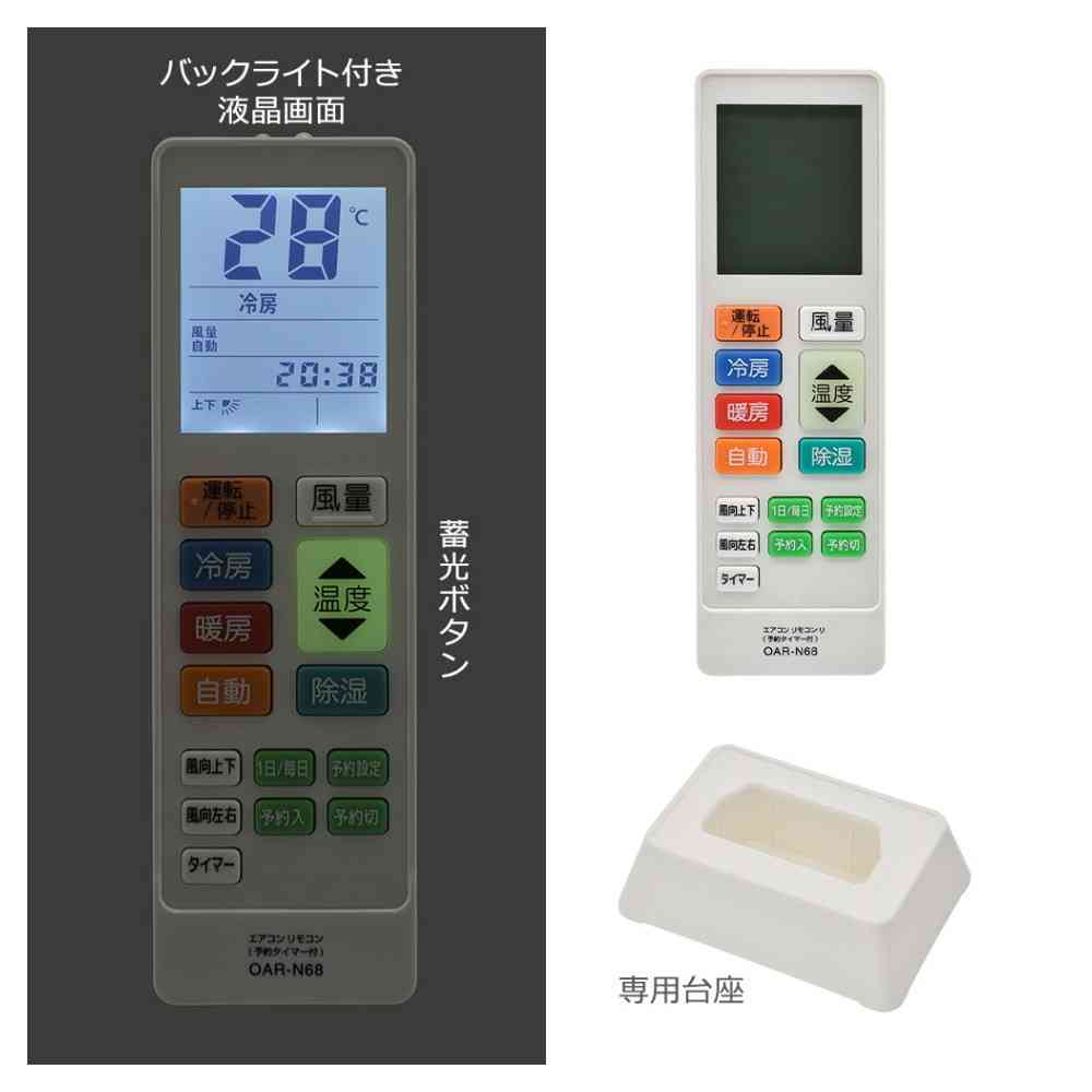 Ohm Electric Air Conditioner Remote Control with Sensor Light (1 unit)