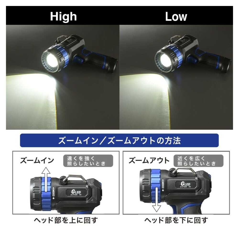 Ohm Electric GLED Light Rechargeable 1400 Lumens LH-CP140A5