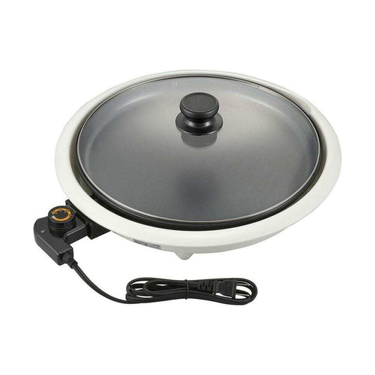 Ohm Electric Hot Plate with Fluorine Coating White