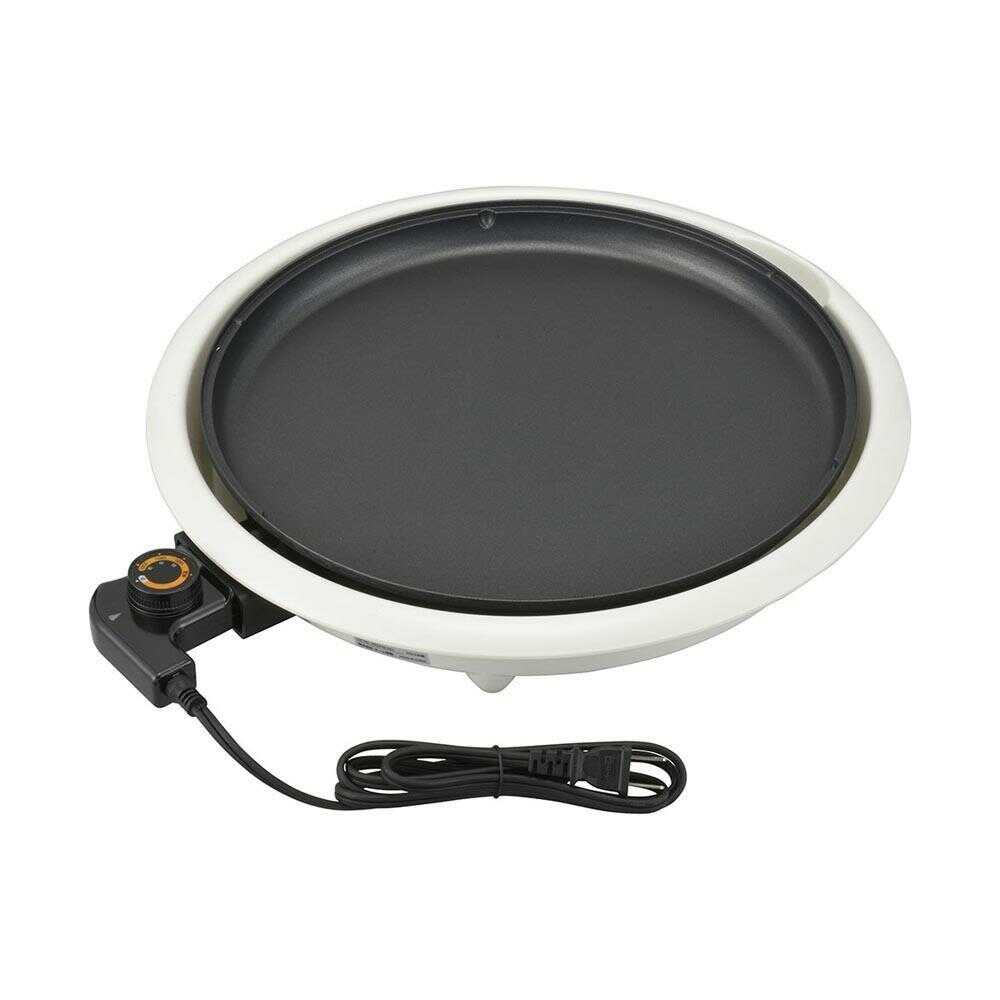 Ohm Electric Hot Plate with Fluorine Coating White