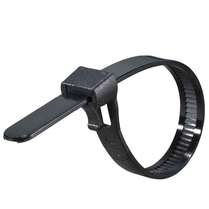 Ohm Electric Repeat Tie, Weather Resistant, 150mm, RPT-150W30BK, 30 Pieces