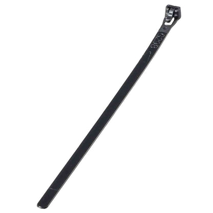 Ohm Electric Repeat Tie, Weather Resistant, 250mm, RPT-250W30BK, 30 Pieces