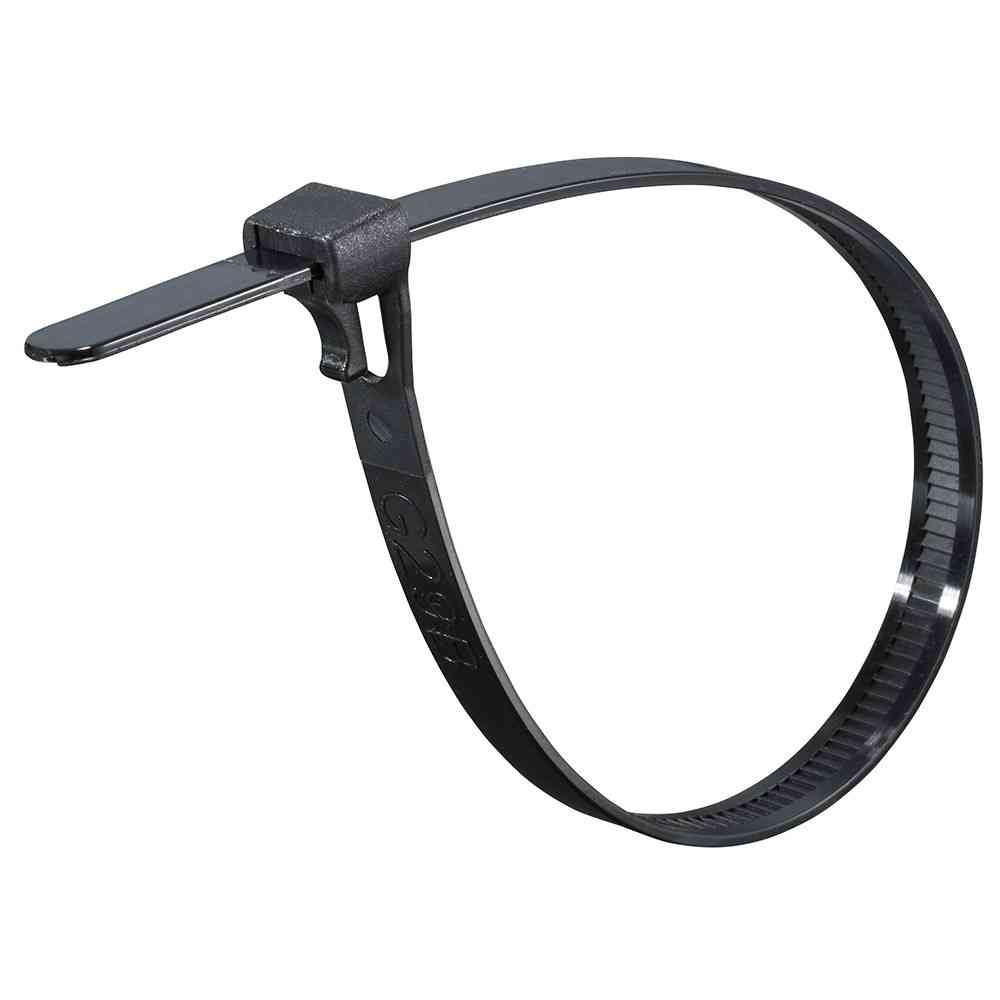 Ohm Electric Repeat Tie, Weather Resistant, 250mm, RPT-250W30BK, 30 Pieces